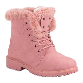 Tramperos rosados ​​con piel 2