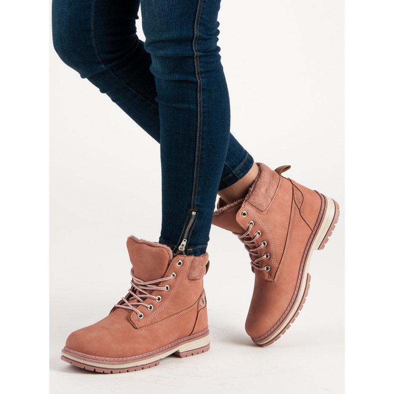 Juliet Botas de montaña cálidas rosado 2