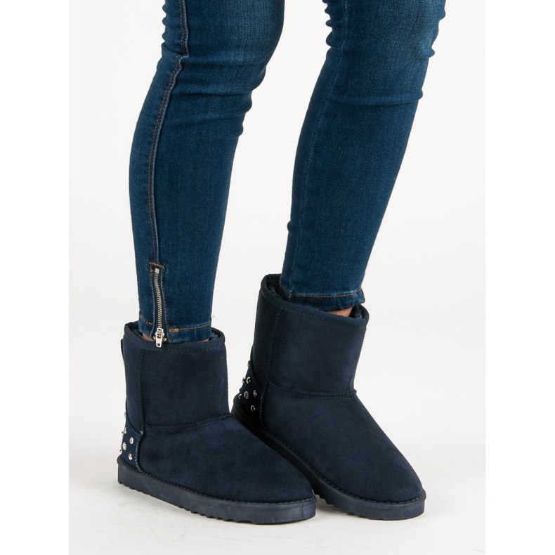 Mukluki azul marino con chorros 2