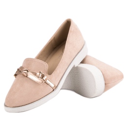 Emaks Mocasines de ante rosado 4