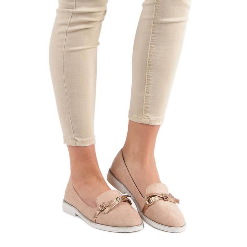 Emaks Mocasines de ante rosado 1