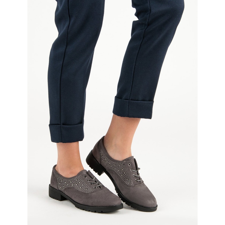 Zapatos de ante grises 1