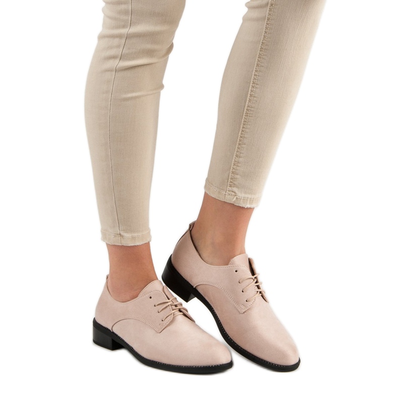 Marquiz Zapatos brogue beige con cordones 1 Marquiz Zapatos brogue beige con cordones 1