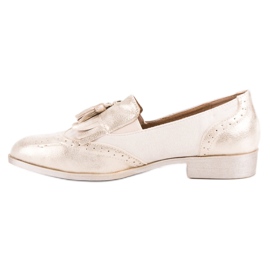Tina&Co Mocasines con flecos amarillo 4