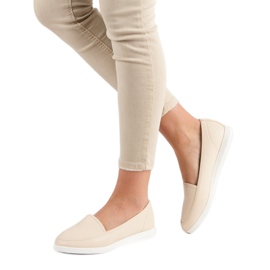 Mocasines beige rosado 2 Mocasines beige rosado 2