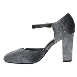 Seastar Bombas de terciopelo plateado gris 4