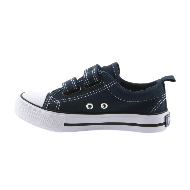 American Club Zapatillas americanas zapatos para niños zapatillas deportivas blanco azul marino 2