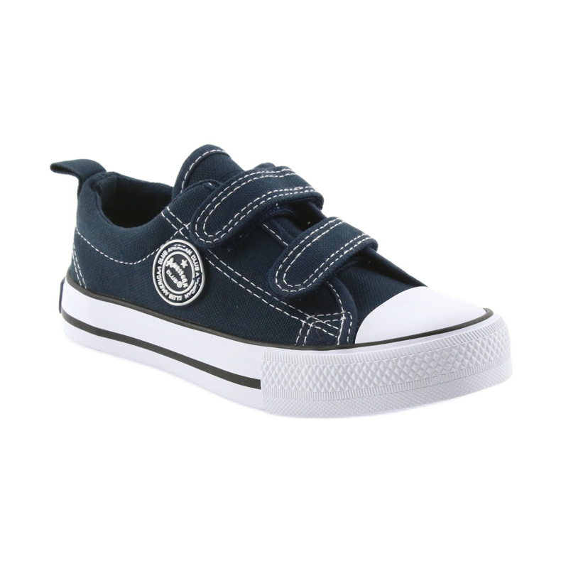 American Club Zapatillas americanas zapatos para niños zapatillas deportivas blanco azul marino 1