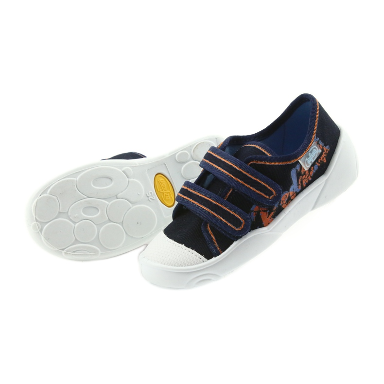 Befado zapatos de niños zapatillas zapatillas 907P094 azul marino naranja blanco 5