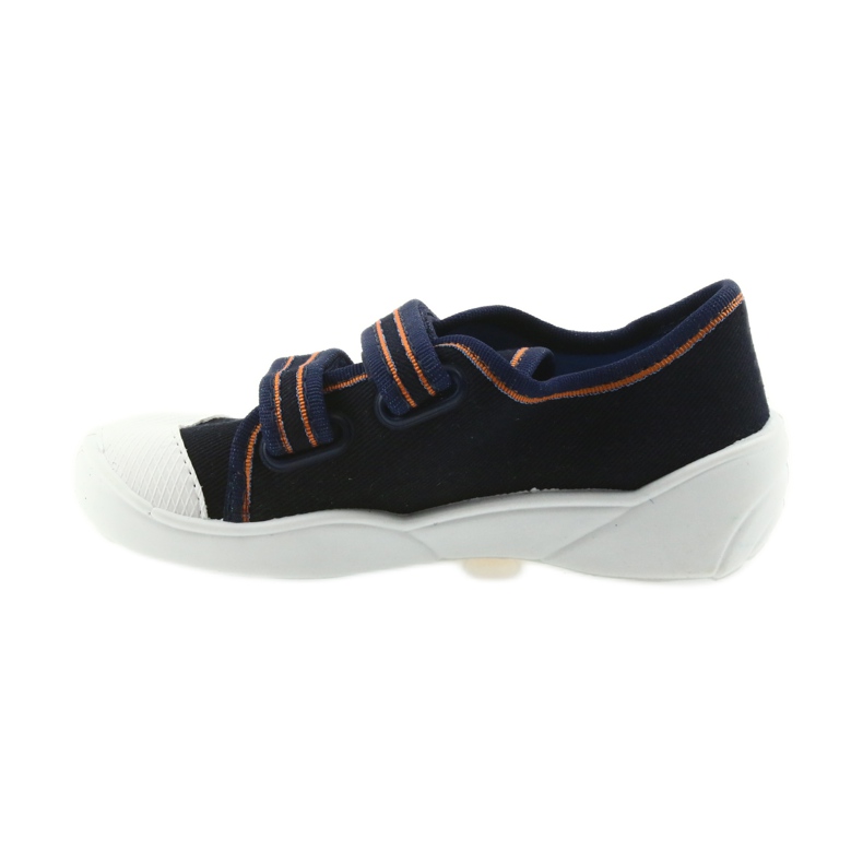 Befado zapatos de niños zapatillas zapatillas 907P094 azul marino naranja blanco 3