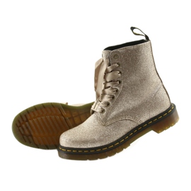 Dr. Martens 1460 PASCAL GLITTER ORO PÁLIDO dorado 4