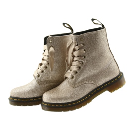 Dr. Martens 1460 PASCAL GLITTER ORO PÁLIDO dorado 3