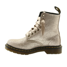Dr. Martens 1460 PASCAL GLITTER ORO PÁLIDO dorado 2