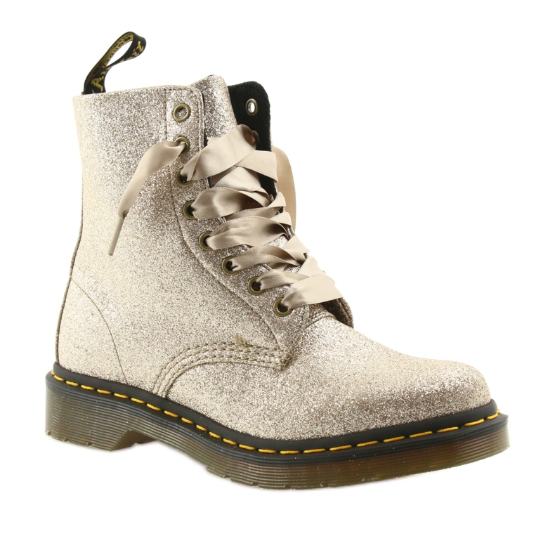 Dr. Martens 1460 PASCAL GLITTER ORO PÁLIDO dorado 1 Dr. Martens 1460 PASCAL GLITTER ORO PÁLIDO dorado 1