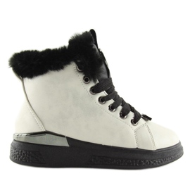 Zapatillas negras con aislamiento F506 blanco 1