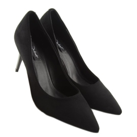 Tacones negros clásicos de mujer 66-12 Negro 1