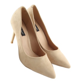 Zapatos de salón en un pin beige 66-26 Beige 1 Zapatos de salón en un pin beige 66-26 Beige 1