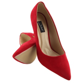 Zapatos de tacón en un rojo 66-26 rojo stiletto 5