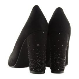 Zapatos de salón en el poste negro GH8288-8 Negro 3