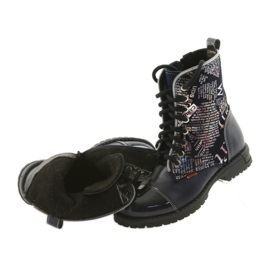 Botines niña Zarro 69/03 azul marino multicolor gris púrpura negro 4