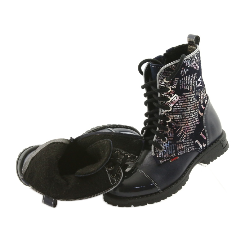 Botines niña Zarro 69/03 azul marino multicolor gris púrpura negro 4