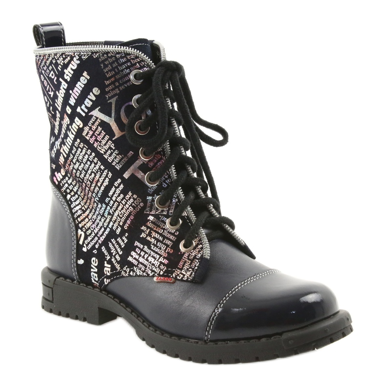 Botines niña Zarro 69/03 azul marino multicolor gris púrpura negro 1