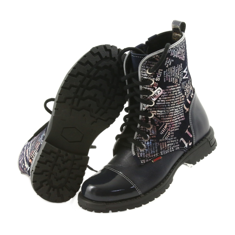 Botines niña Zarro 69/03 azul marino multicolor gris púrpura negro 5
