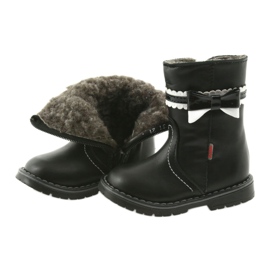 Botas de niñas 87/03 Negro con un arco Zarro 3