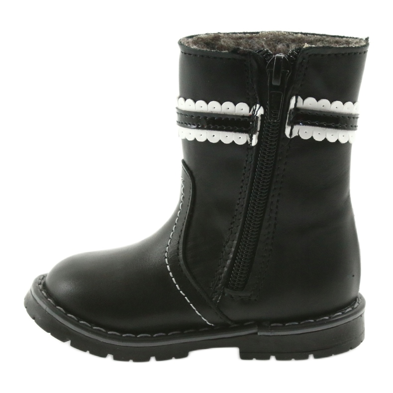 Botas de niñas 87/03 Negro con un arco Zarro 2
