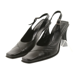 Sandalias mujer piel negra Eksbut 436 negro 5