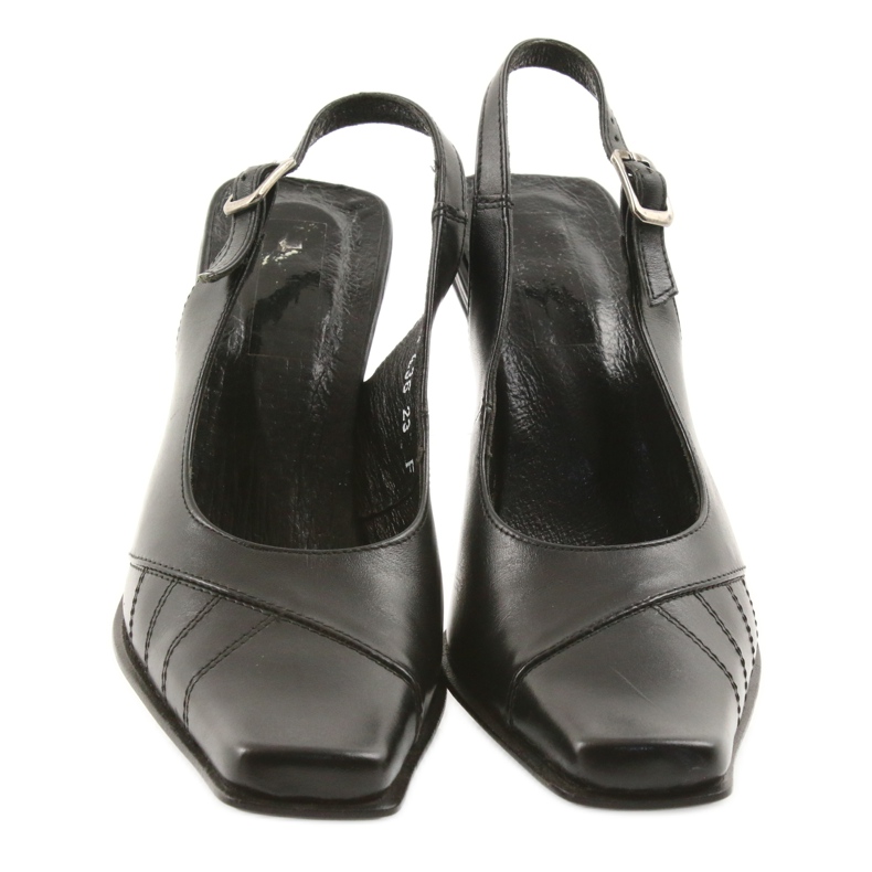 Sandalias mujer piel negra Eksbut 436 negro 3