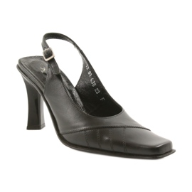 Sandalias mujer piel negra Eksbut 436 negro 1