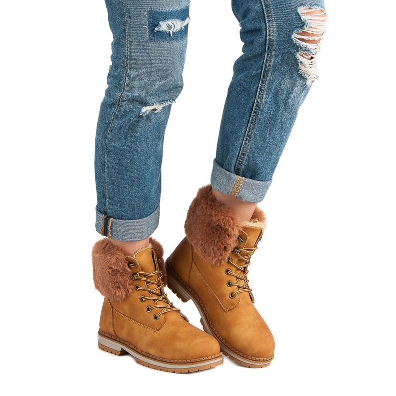 SDS Camello Trappers con piel marrón 1