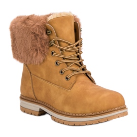 SDS Camello Trappers con piel marrón 3