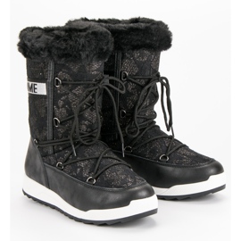 Botas altas para la nieve negro 7