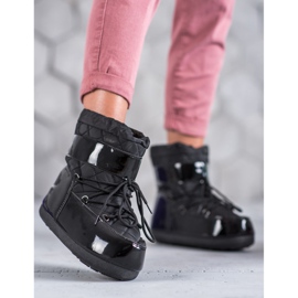 Botas de nieve de moda negro 1 Botas de nieve de moda negro 1