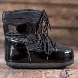 Botas de nieve de moda negro 7
