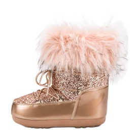 Botas de nieve de moda rosado 5
