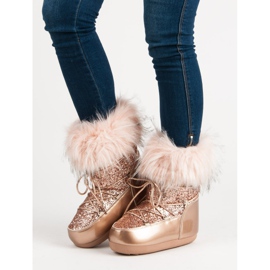 Botas de nieve de moda rosa 2