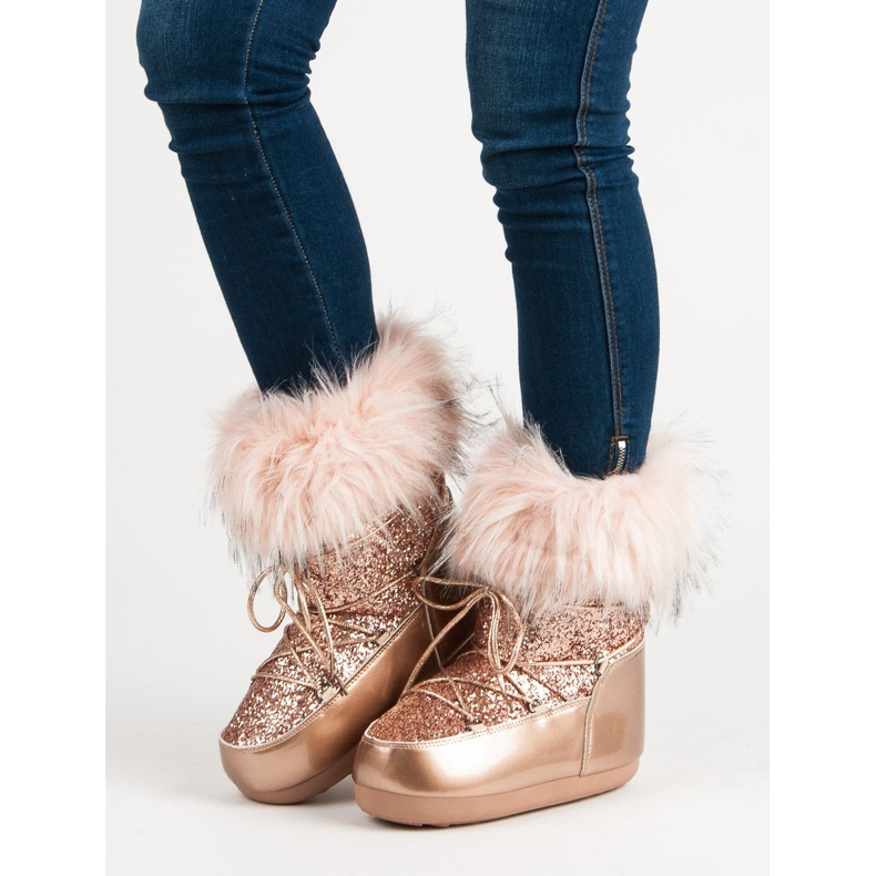 Botas de nieve de moda rosa 2