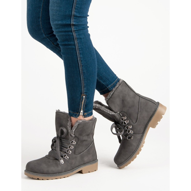 Super Me Botas cálidas gris 1 Super Me Botas cálidas gris 1