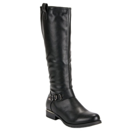 Super Me Botas de montar clásicas negro 4