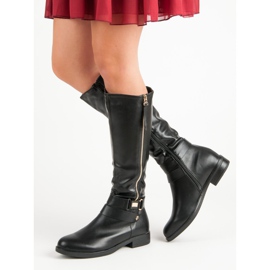 Super Me Botas negras con cremallera negro 1