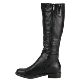 Super Me Botas negras con cremallera negro 3