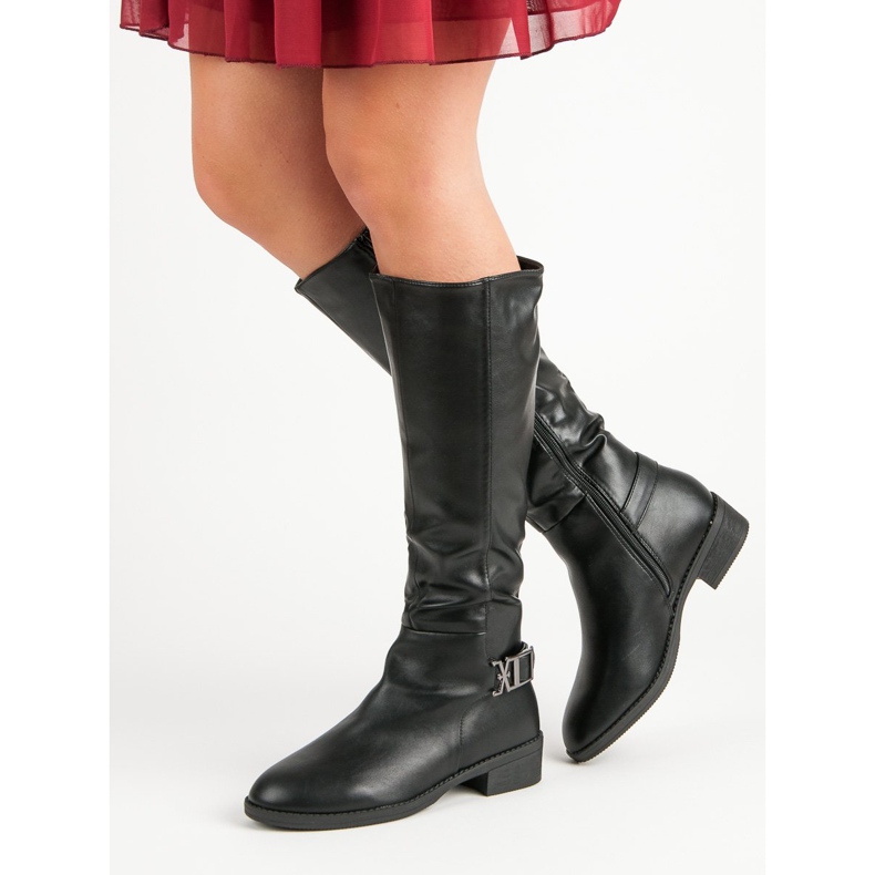 Super Me Botas clásicas hasta la rodilla negro 2