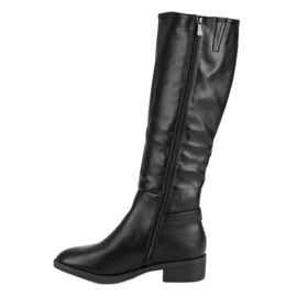 Super Me Botas clásicas hasta la rodilla negro 3