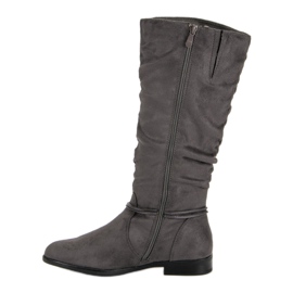 SDS Botas hasta la rodilla grises 4