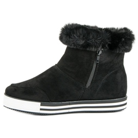 Ideal Shoes Zapatillas altas con aislamiento negro 4