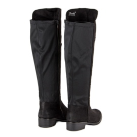 Filippo Botas de tacón plano negro 1