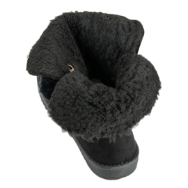 Mukluki con piel de oveja negro 4